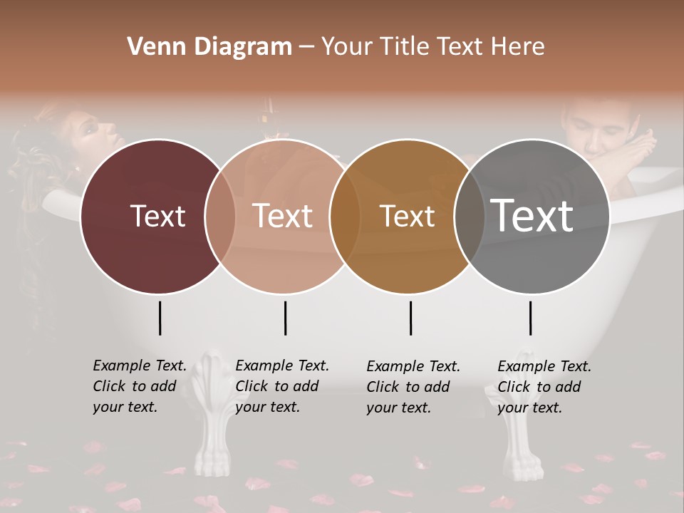 Glass Bath Happiness PowerPoint Template