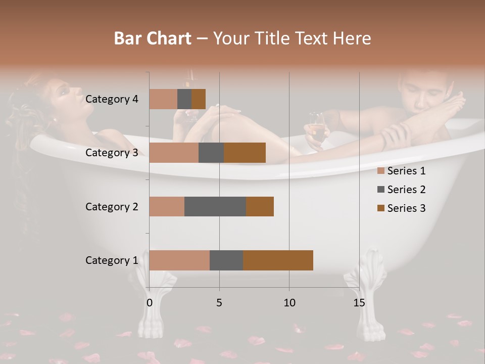 Glass Bath Happiness PowerPoint Template