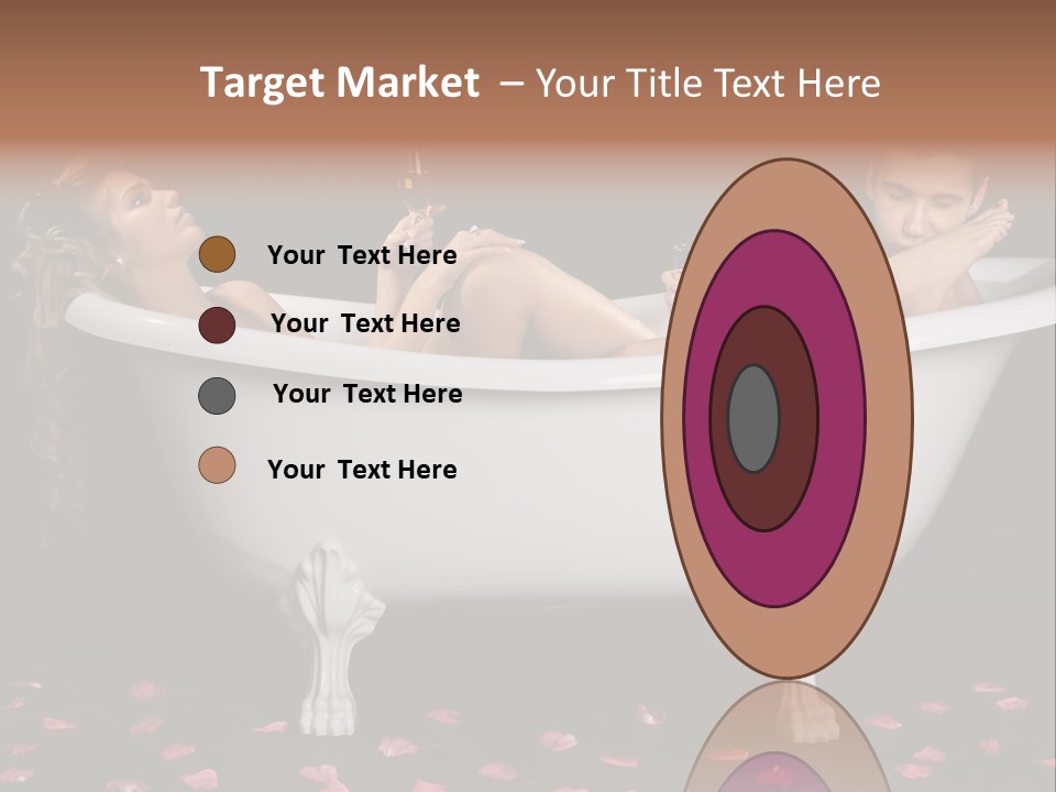 Glass Bath Happiness PowerPoint Template