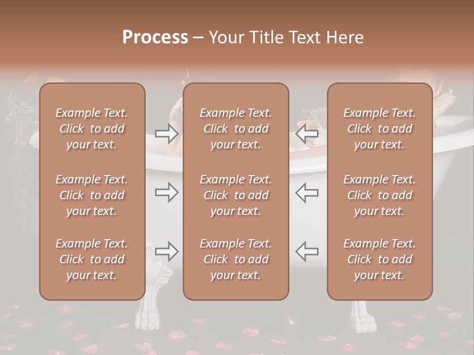 Glass Bath Happiness PowerPoint Template