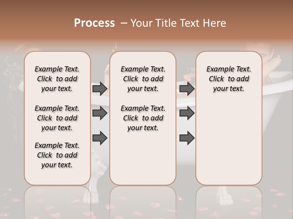 Glass Bath Happiness PowerPoint Template