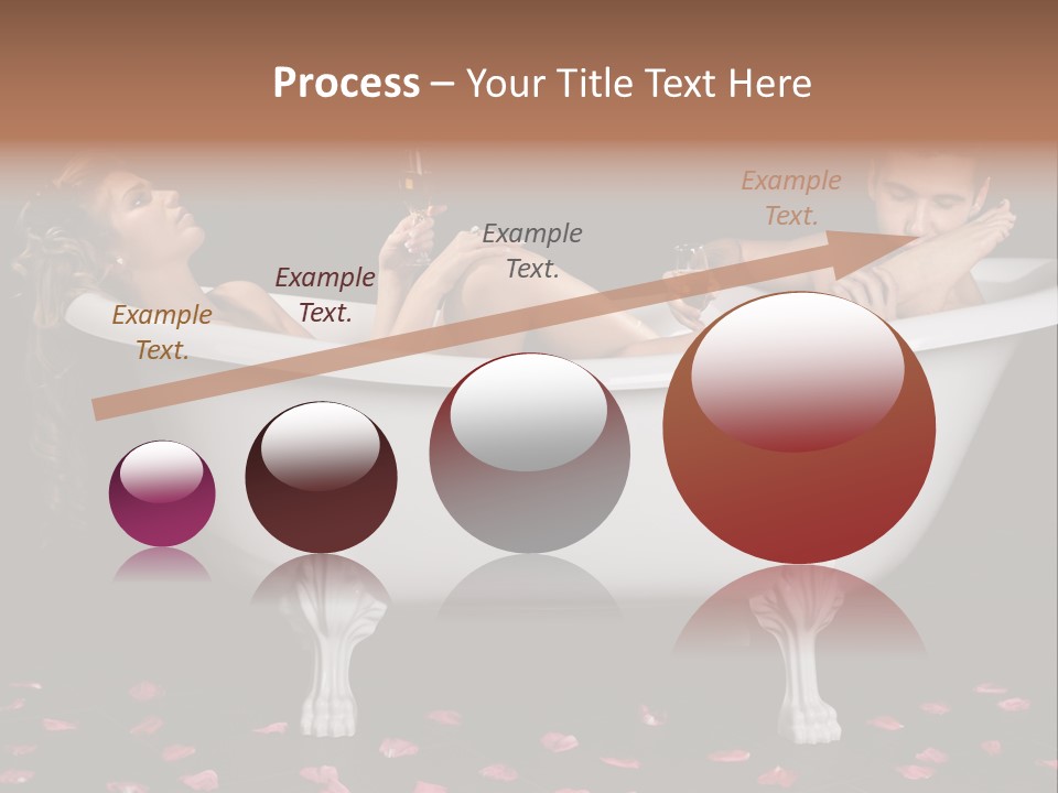 Glass Bath Happiness PowerPoint Template