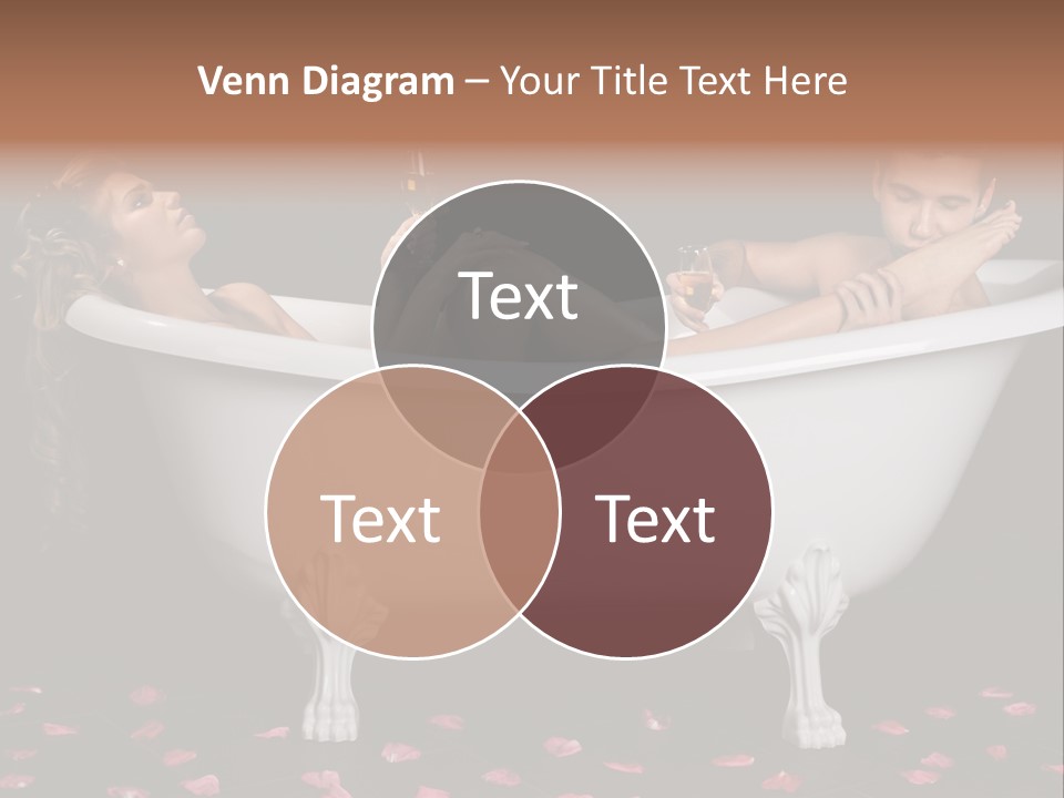 Glass Bath Happiness PowerPoint Template