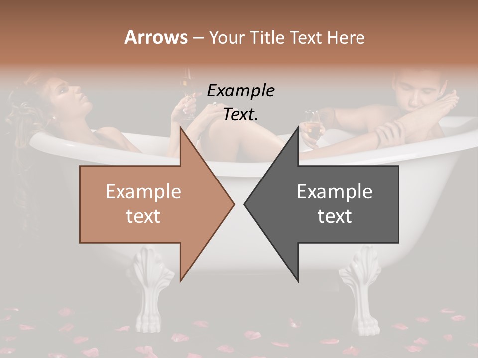 Glass Bath Happiness PowerPoint Template