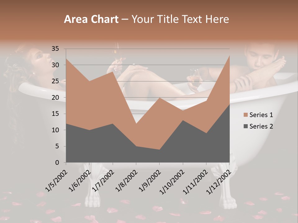 Glass Bath Happiness PowerPoint Template
