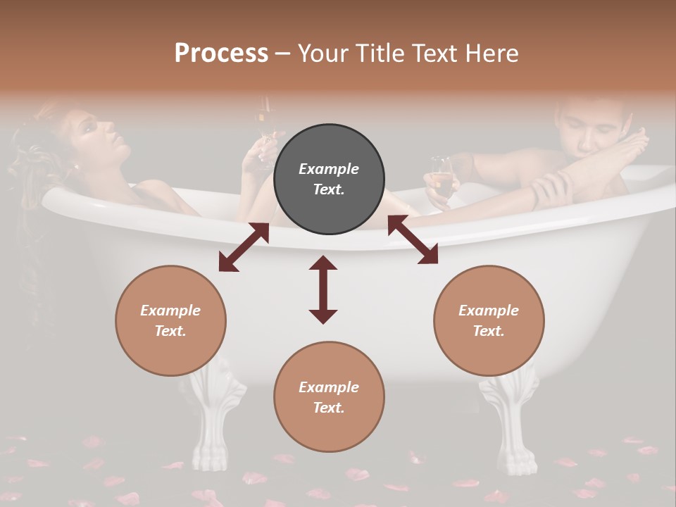 Glass Bath Happiness PowerPoint Template