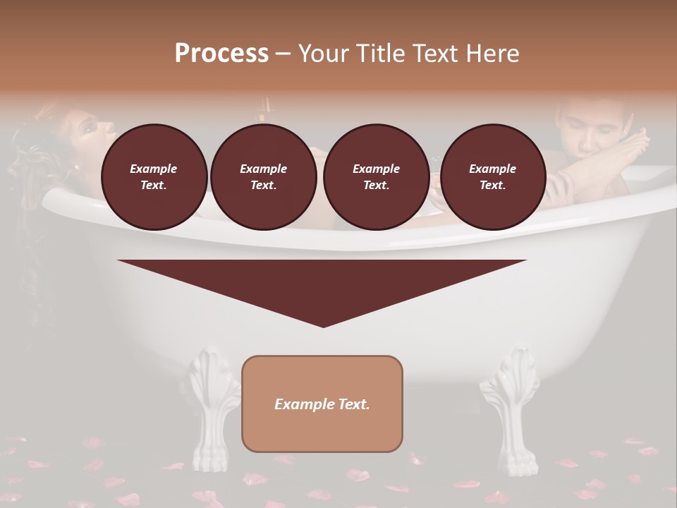 Glass Bath Happiness PowerPoint Template