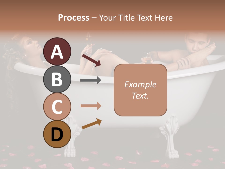Glass Bath Happiness PowerPoint Template