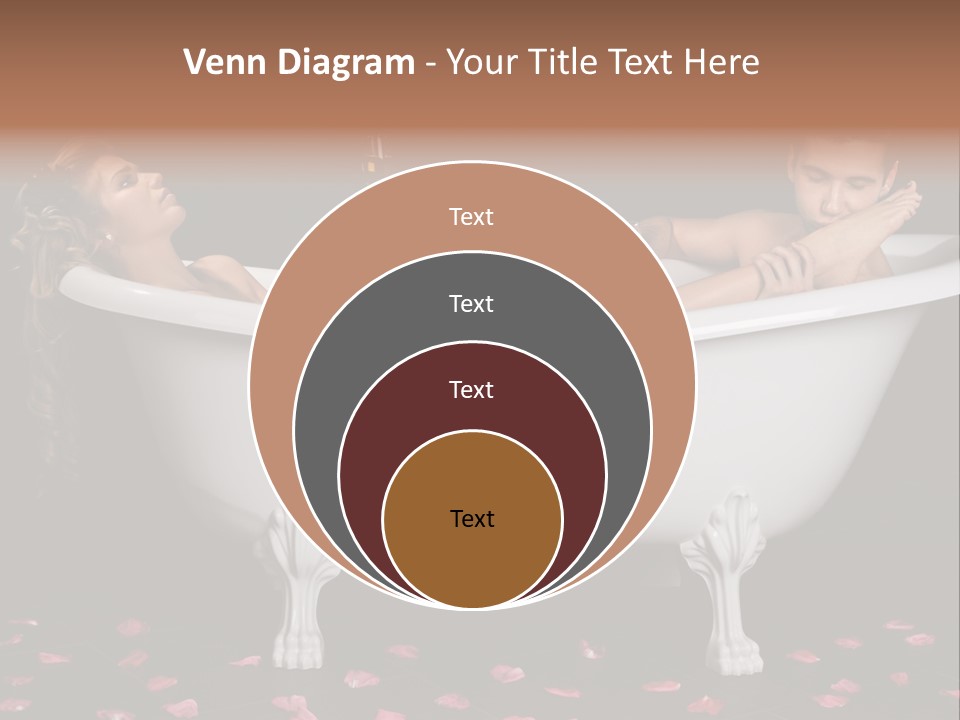 Glass Bath Happiness PowerPoint Template