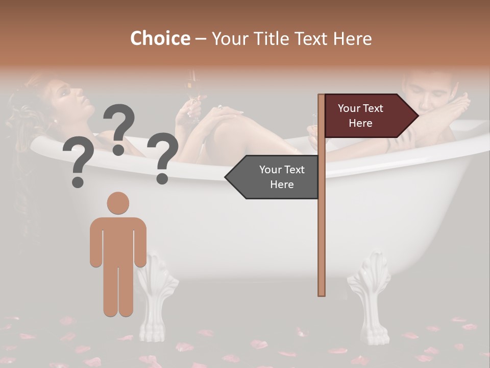 Glass Bath Happiness PowerPoint Template