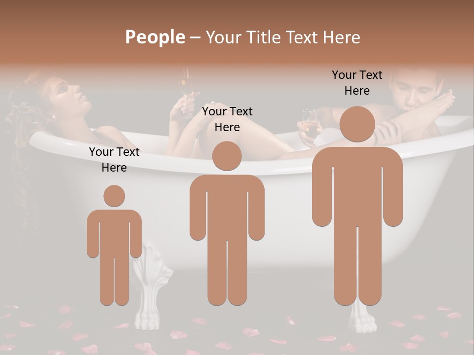 Glass Bath Happiness PowerPoint Template