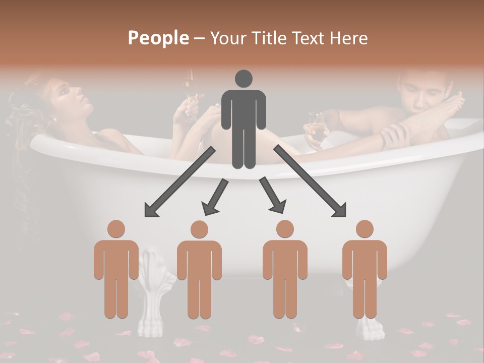 Glass Bath Happiness PowerPoint Template