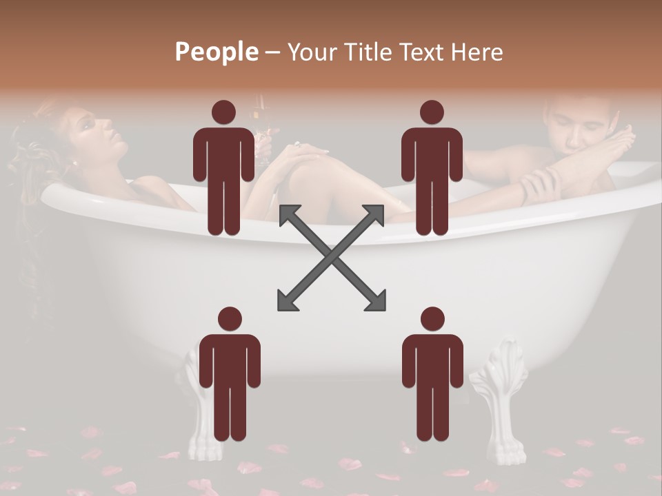 Glass Bath Happiness PowerPoint Template