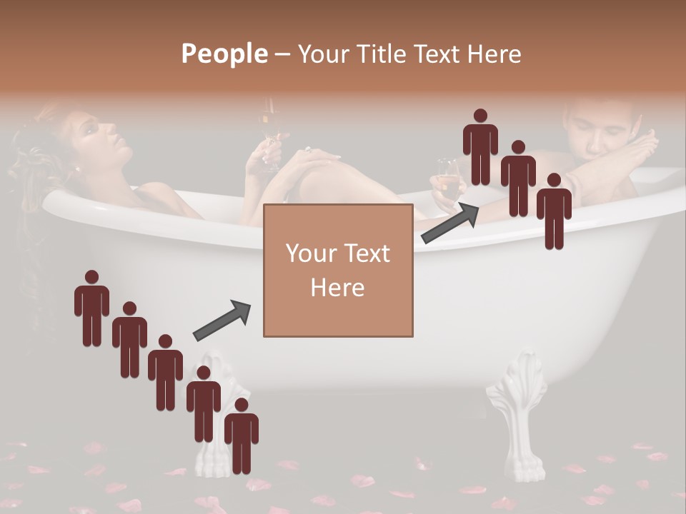 Glass Bath Happiness PowerPoint Template