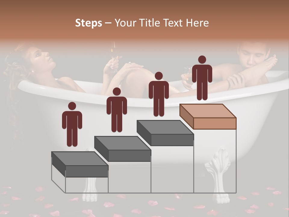 Glass Bath Happiness PowerPoint Template