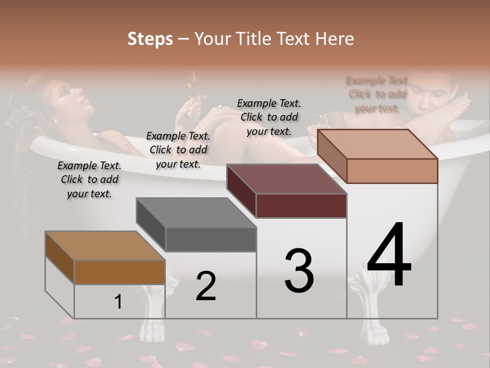 Glass Bath Happiness PowerPoint Template