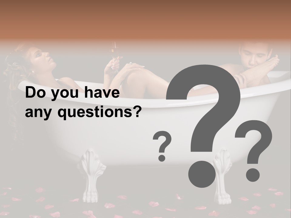 Glass Bath Happiness PowerPoint Template