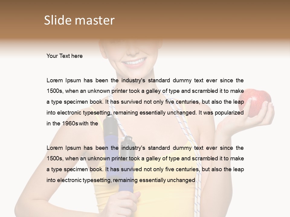 Portrait Lifestyle Joyful PowerPoint Template