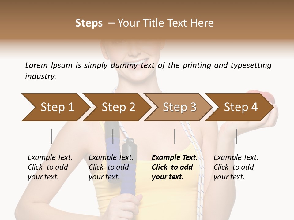 Portrait Lifestyle Joyful PowerPoint Template