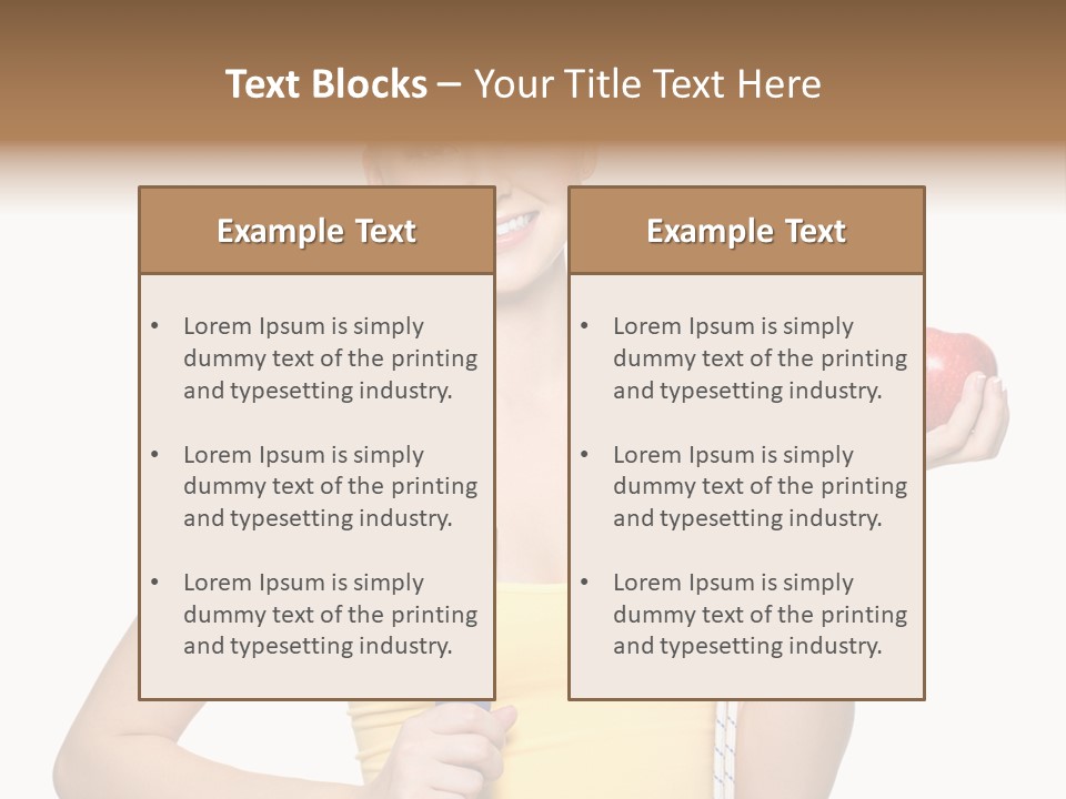 Portrait Lifestyle Joyful PowerPoint Template