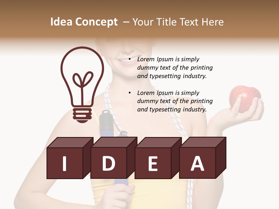 Portrait Lifestyle Joyful PowerPoint Template