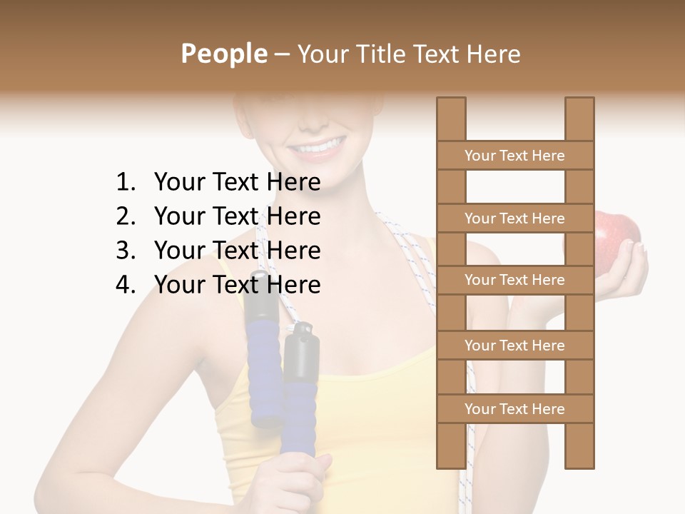 Portrait Lifestyle Joyful PowerPoint Template