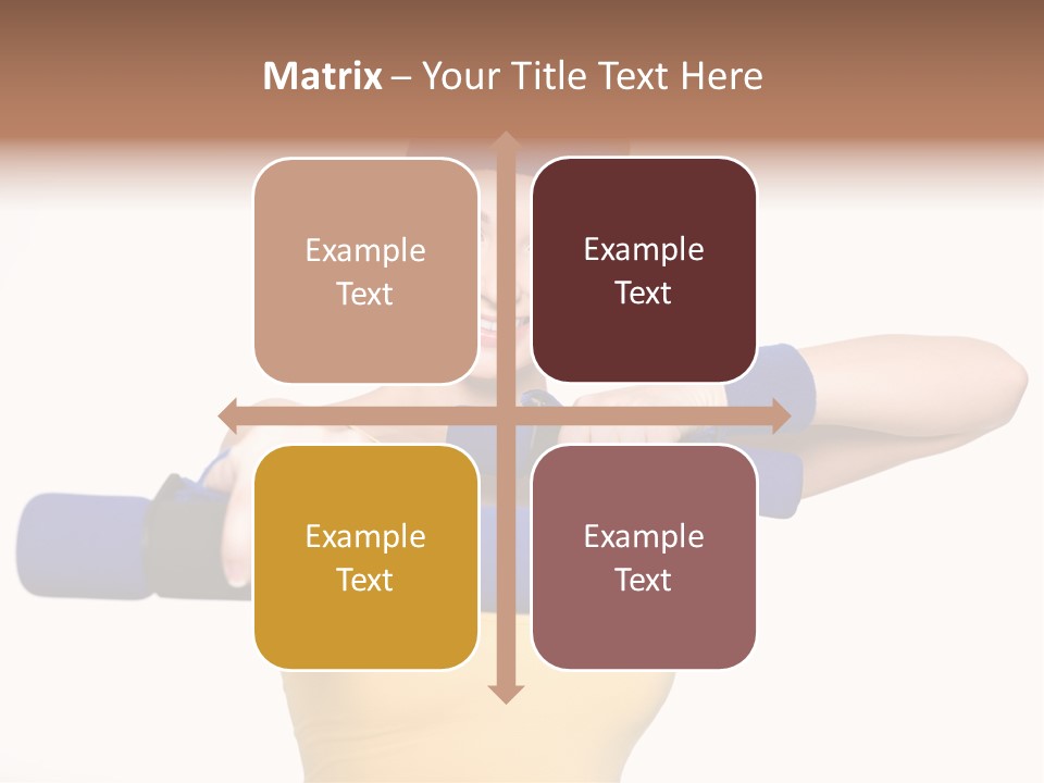 Isolated Blue Teen PowerPoint Template