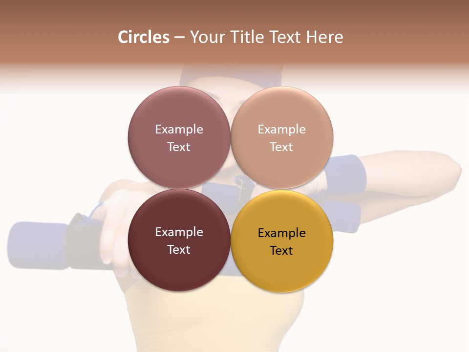 Isolated Blue Teen PowerPoint Template