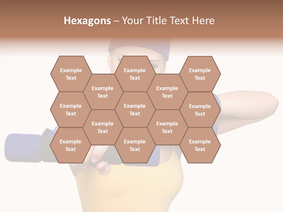 Isolated Blue Teen PowerPoint Template