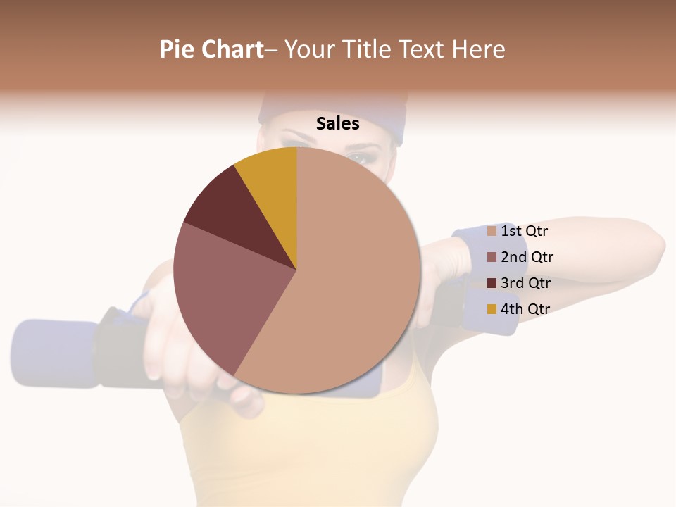 Isolated Blue Teen PowerPoint Template