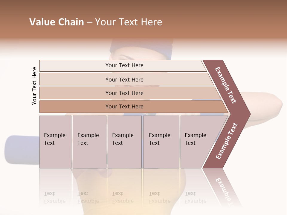 Isolated Blue Teen PowerPoint Template