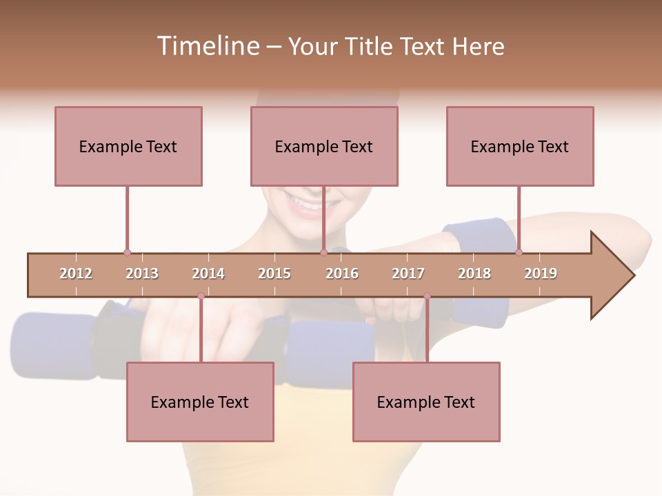 Isolated Blue Teen PowerPoint Template