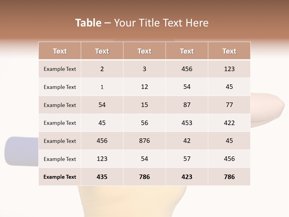 Isolated Blue Teen PowerPoint Template