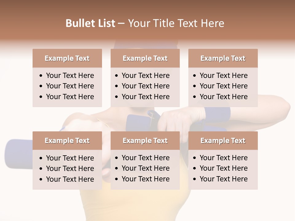 Isolated Blue Teen PowerPoint Template