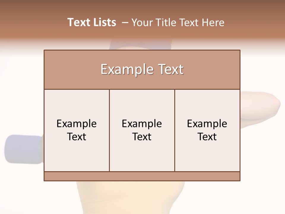 Isolated Blue Teen PowerPoint Template