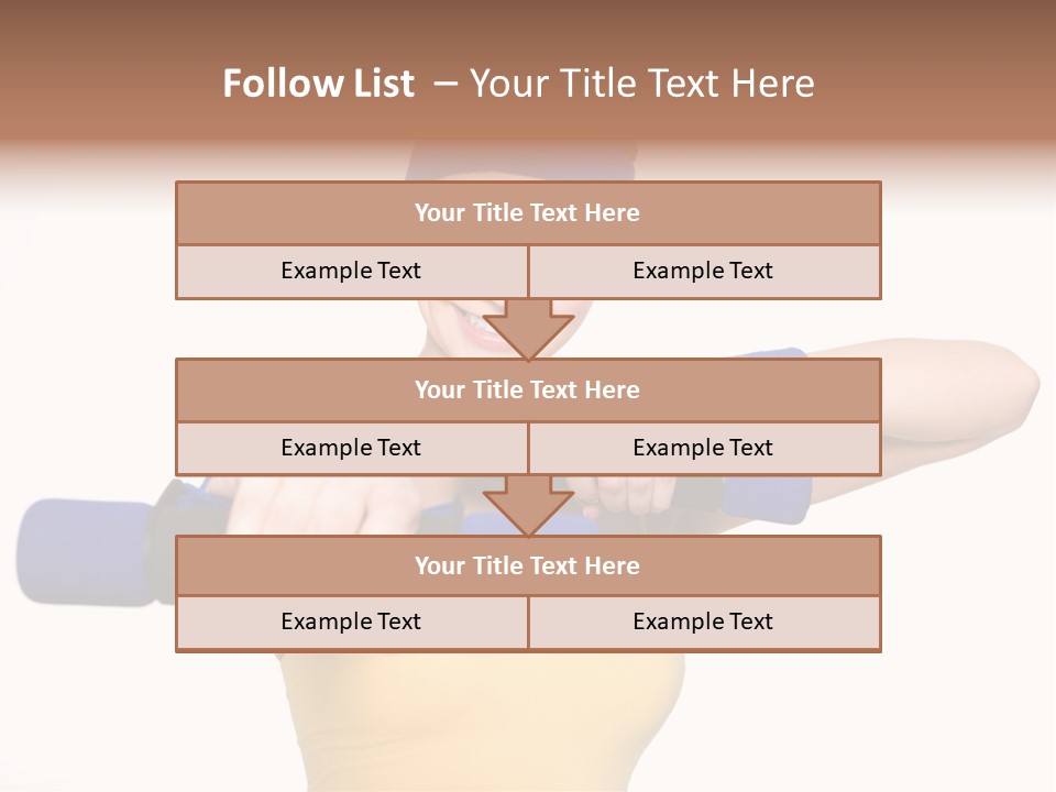 Isolated Blue Teen PowerPoint Template