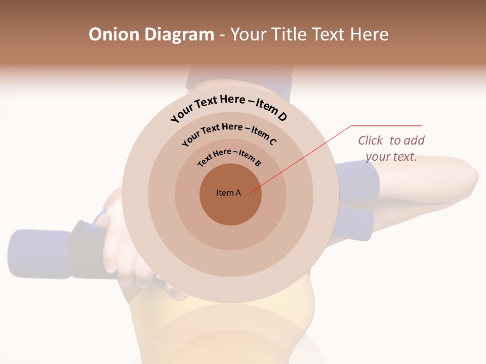 Isolated Blue Teen PowerPoint Template