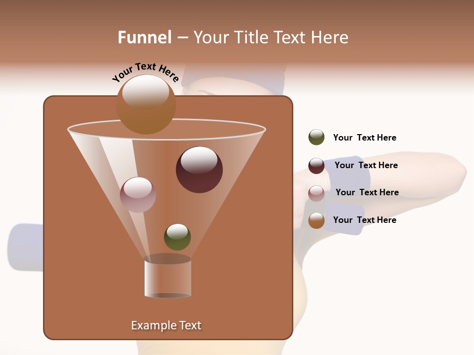 Isolated Blue Teen PowerPoint Template