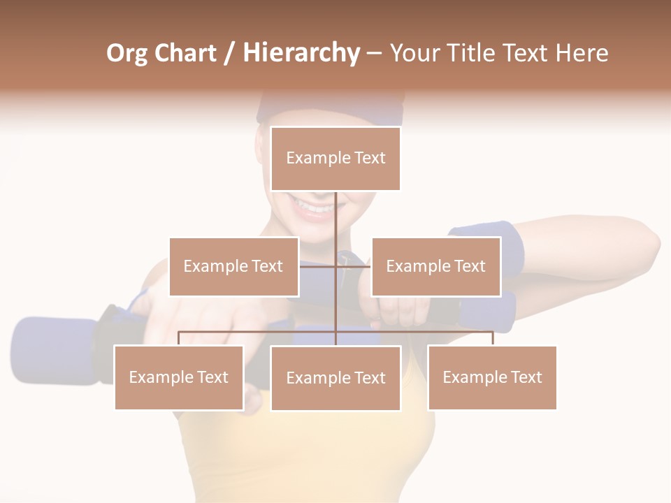 Isolated Blue Teen PowerPoint Template