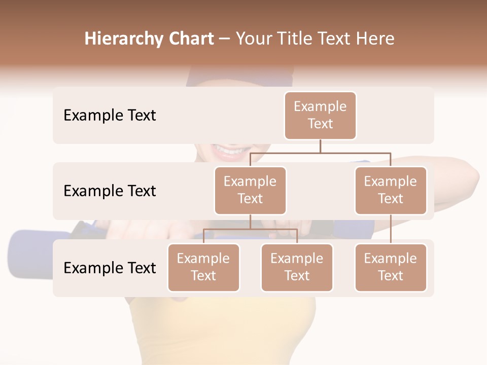 Isolated Blue Teen PowerPoint Template