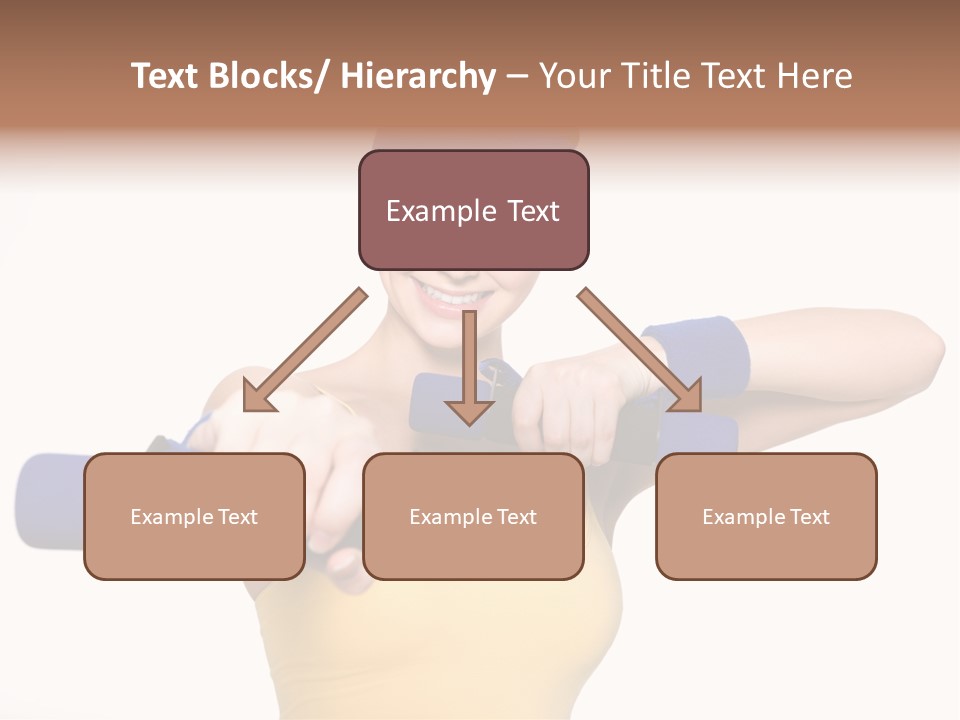 Isolated Blue Teen PowerPoint Template