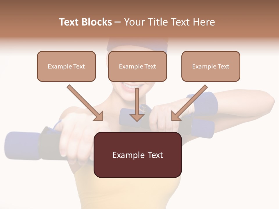 Isolated Blue Teen PowerPoint Template