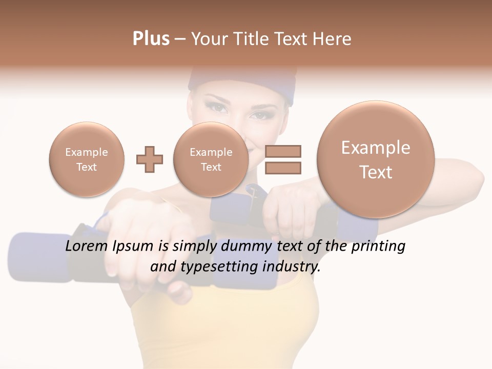 Isolated Blue Teen PowerPoint Template