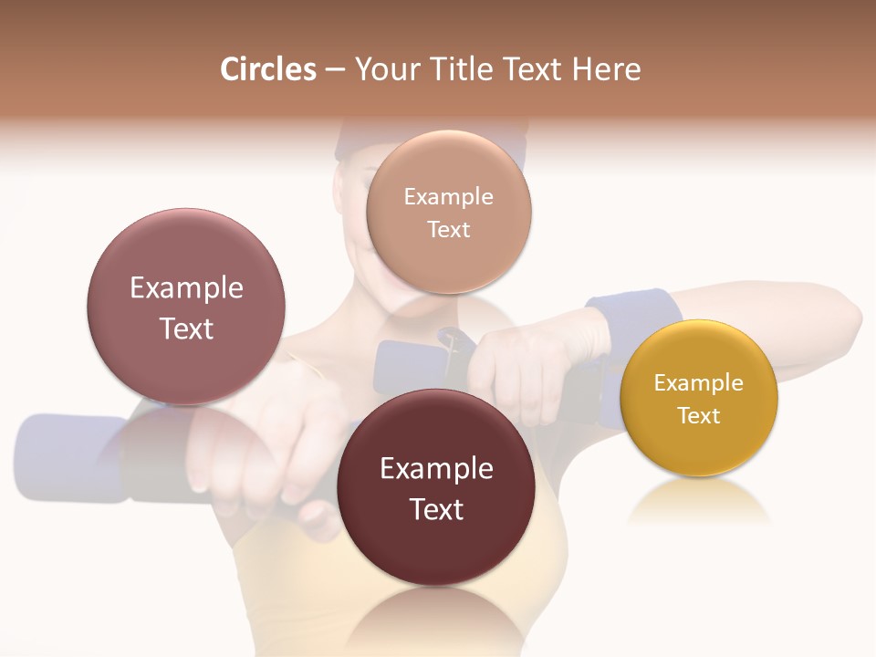 Isolated Blue Teen PowerPoint Template