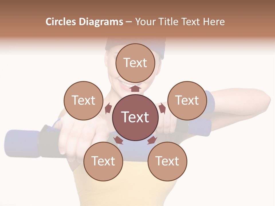 Isolated Blue Teen PowerPoint Template