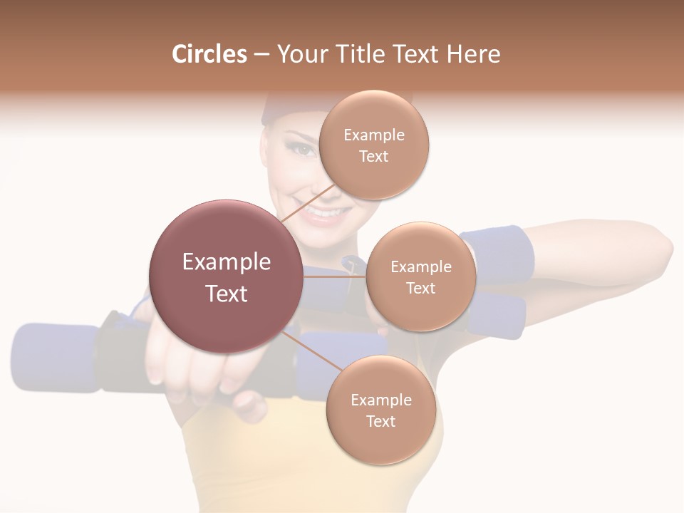 Isolated Blue Teen PowerPoint Template