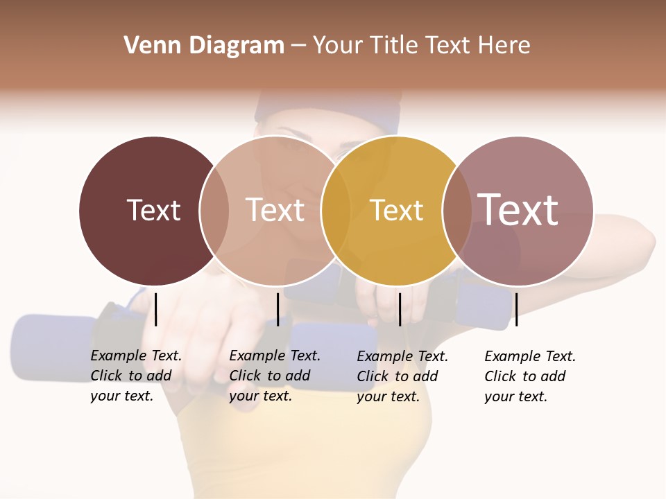 Isolated Blue Teen PowerPoint Template