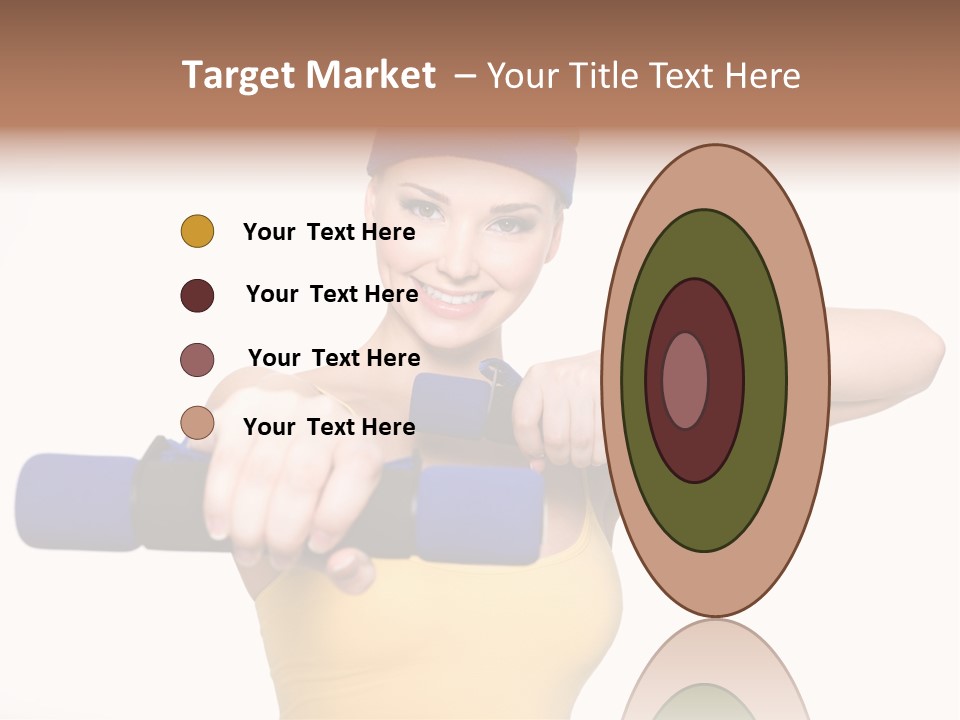 Isolated Blue Teen PowerPoint Template