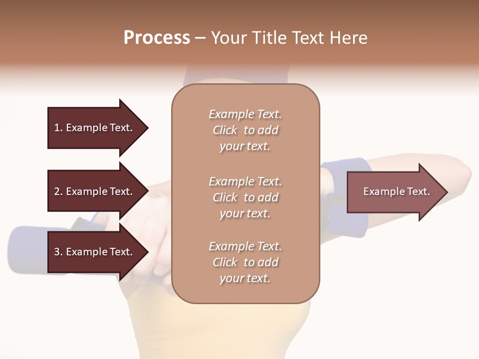 Isolated Blue Teen PowerPoint Template