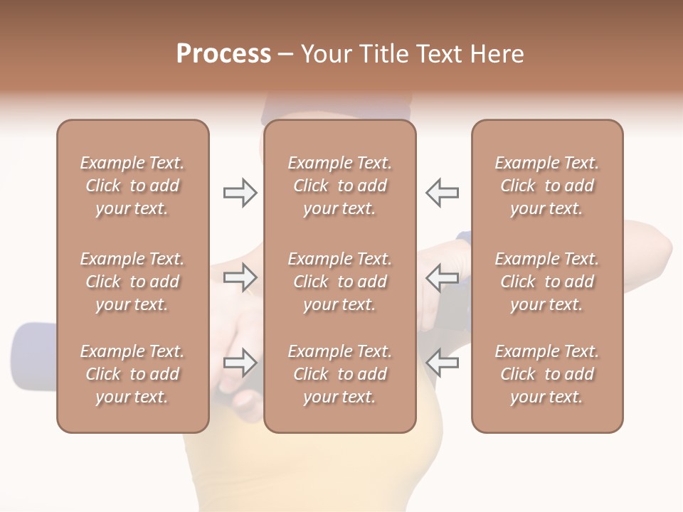 Isolated Blue Teen PowerPoint Template